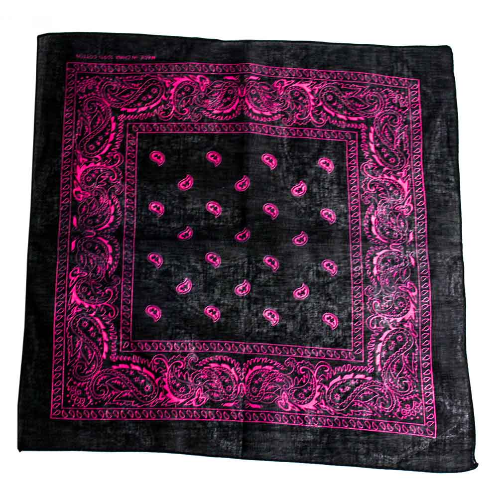 Zac's Alter Ego - Paisley Bandana - Black/Pink
